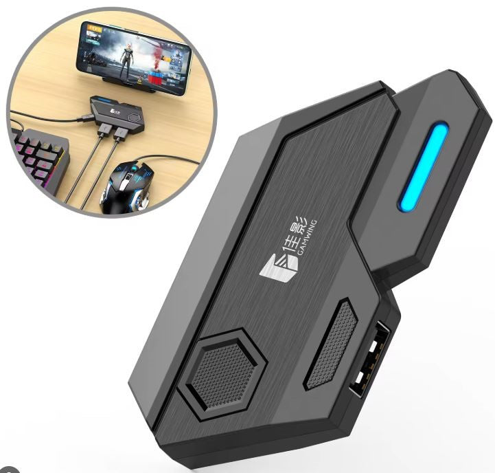 4-in-1 Mobile Gaming Combo Pack – Mix Pro/Mix Lite with Bluetooth & Wired Connection, 35-Key Keypad, RGB Gaming Mouse, and Type-C Converter for PUBG & Shooting Games (Android/iOS)