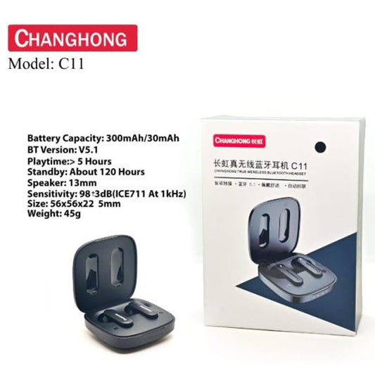 Airpods Changhong C11 Bluetooth 5.1, Hd Sound Quality Wireless Airpods