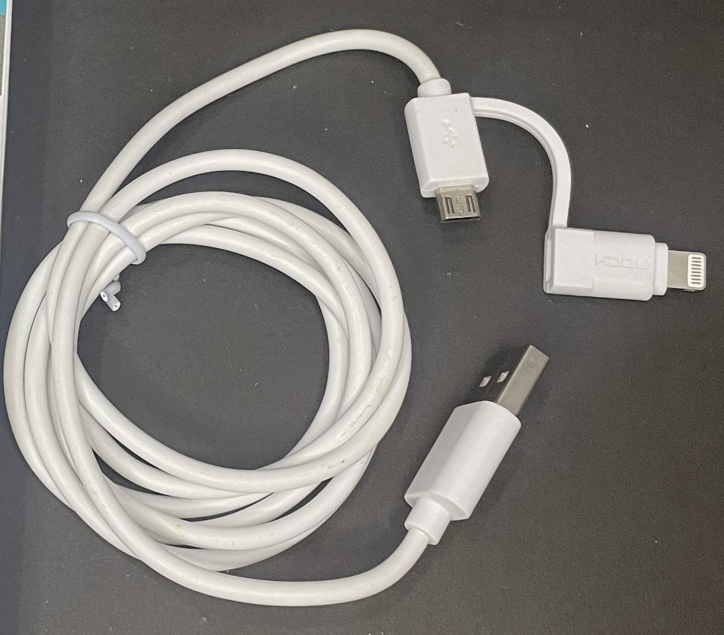 2 In 1 USB Cable Micro USB And Lightning Cable For iPhone & Android