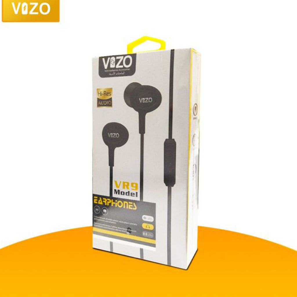 VIZO VR9 GAMING HANDFREE. SUPER BASS 5U COPPER SPEAKER. GLOSSY LOOKS SMART BASS. METAL SMART JACK.