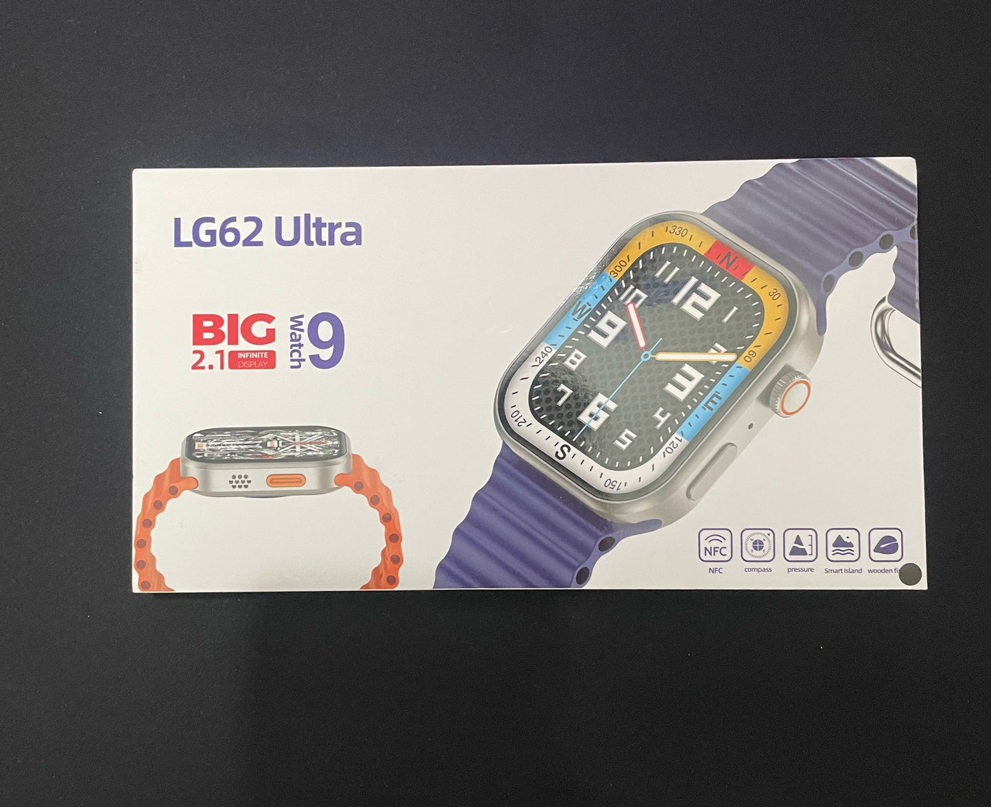 LG62 Ultra Smart Watch with BIG 2.1-Inch IPS Display – Bluetooth 5.0, Fitness Tracking, Smart Notifications, and Heart Rate Monitor for Android & iOS