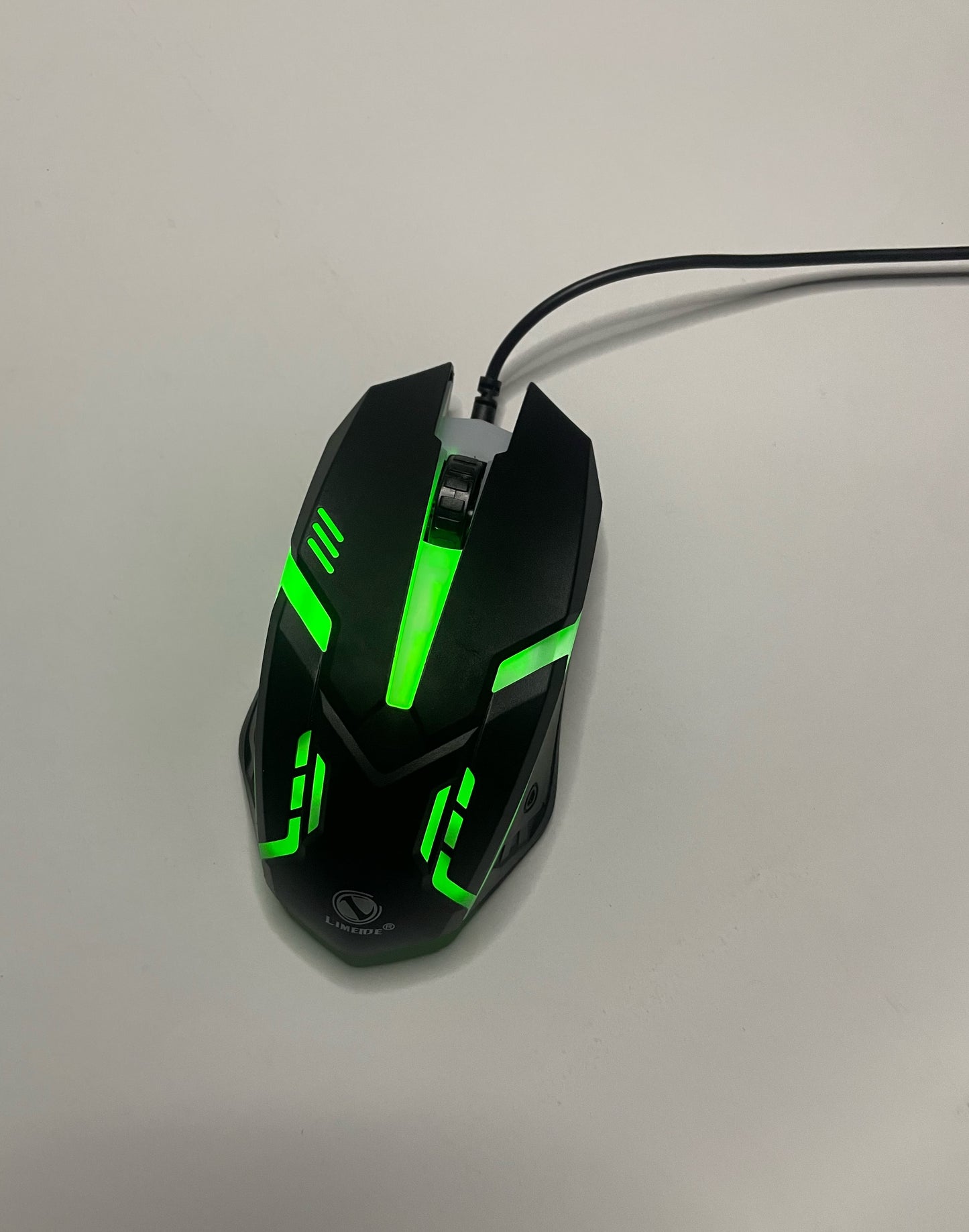 LIMEIDE S1 Sports LED Luminous Backlit Wired Mouse - 1200 DPI Ergonomic Optical Gaming Mouse