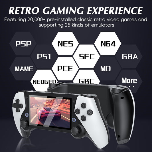 M25 Retro Handheld Game Console – 2024 Edition, 20,000+ Classic Games, 4.3-Inch IPS HD Display, 64GB Expandable Storage, 3000mAh Battery, TV Connectivity