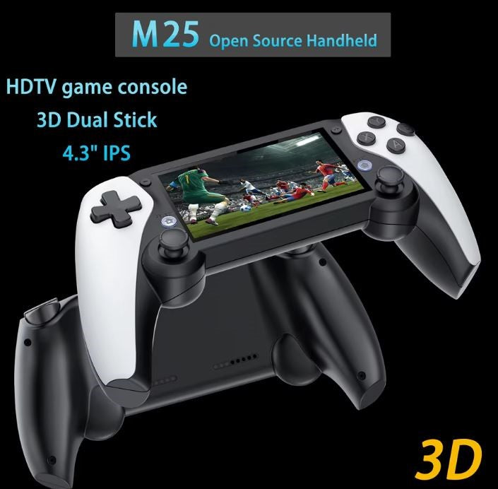 M25 Retro Handheld Game Console – 2024 Edition, 20,000+ Classic Games, 4.3-Inch IPS HD Display, 64GB Expandable Storage, 3000mAh Battery, TV Connectivity