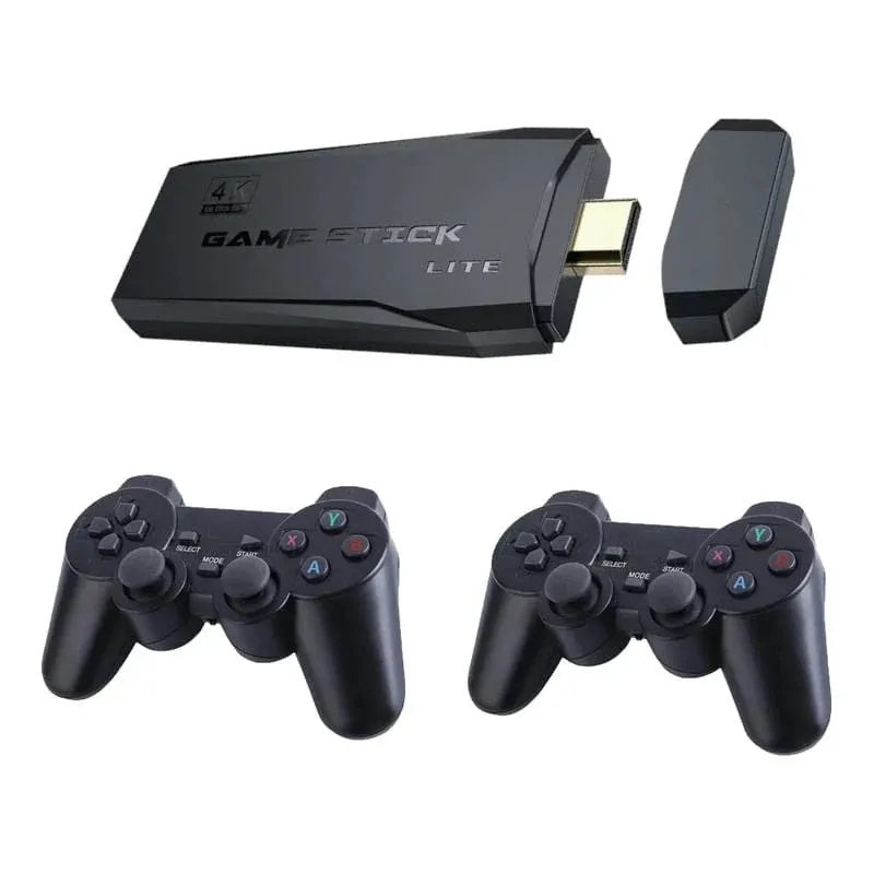 M8 4K Game Stick Console with 20000+ Retro Games | Wireless Controllers | HDMI Output | 64GB TF Card | Quad-Core Gaming Stick