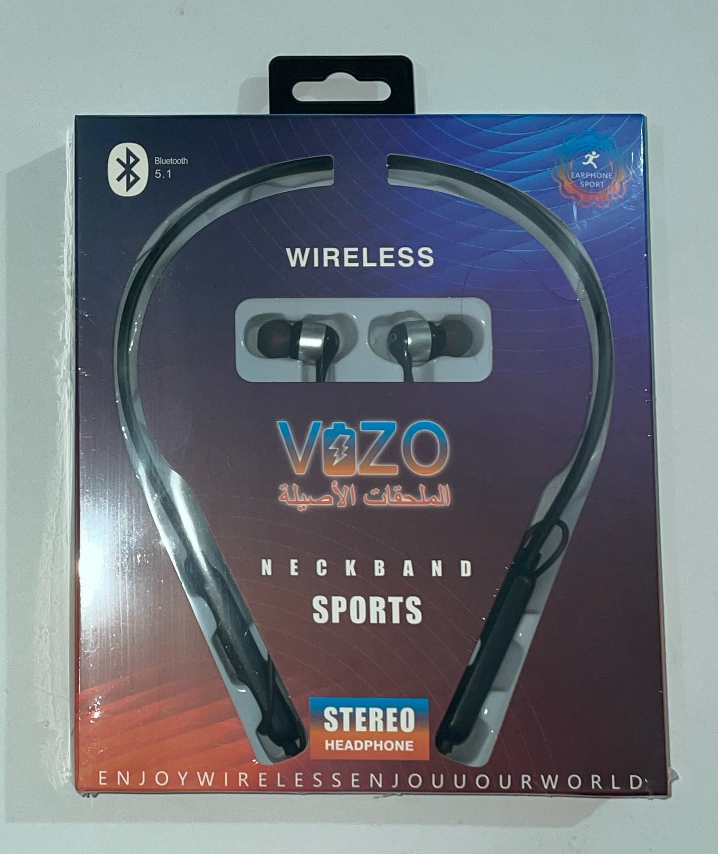 VIZO V9 Bluetooth Neckband Earphones | 6-Hour Playtime | 10m Wireless Range | Fast Charging