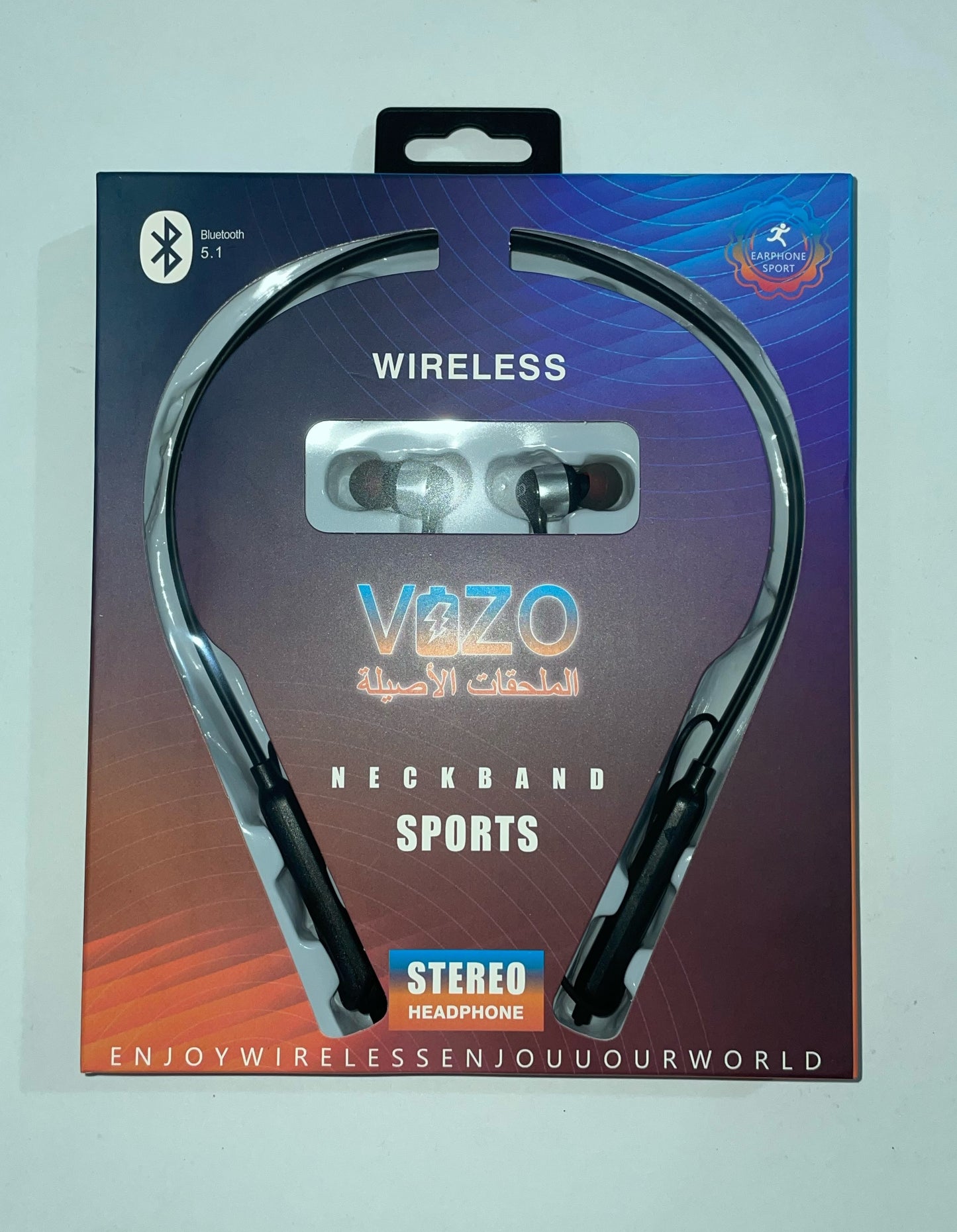 VIZO V9 Bluetooth Neckband Earphones | 6-Hour Playtime | 10m Wireless Range | Fast Charging