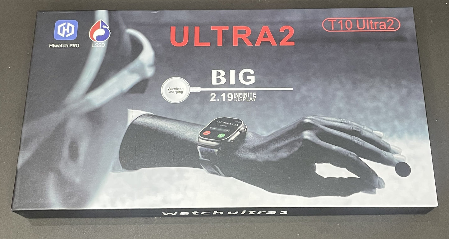 New T10 Ultra 2 Smartwatch Infinite Display With Gesture Feature