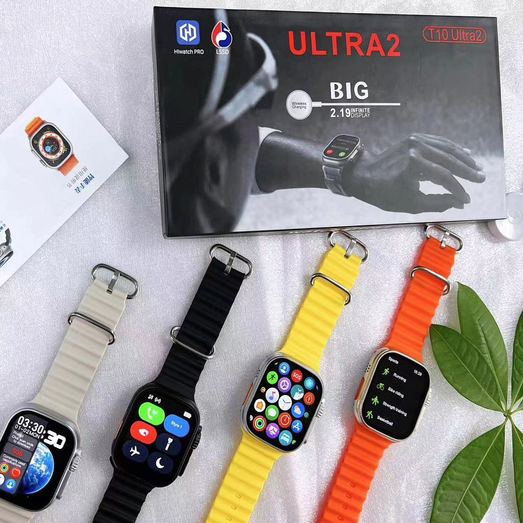 New T10 Ultra 2 Smartwatch Infinite Display With Gesture Feature