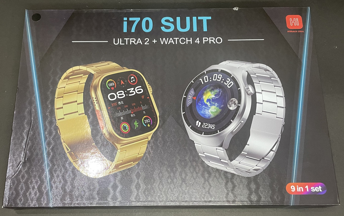 i70 Suit Ultra 2 Watch & 4 pro Smart Watch with 7 Straps